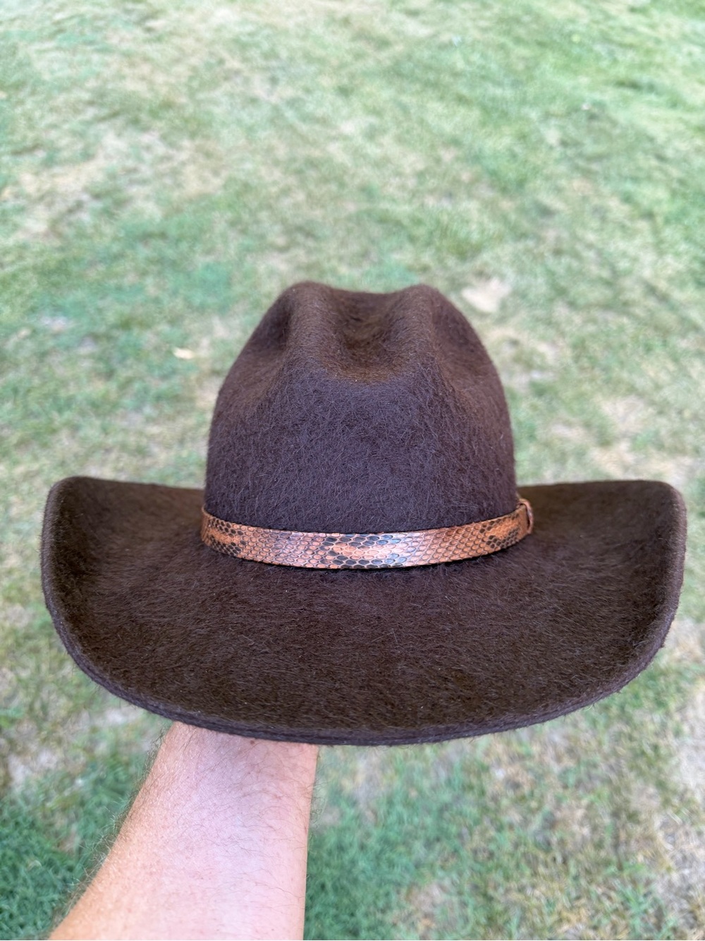 Custom War Bonnet 20X Chocolate Grizzly Cowboy Hat